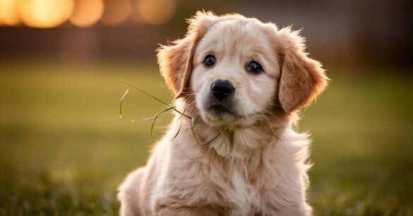 How to stop a puppy from eating grass and vomiting